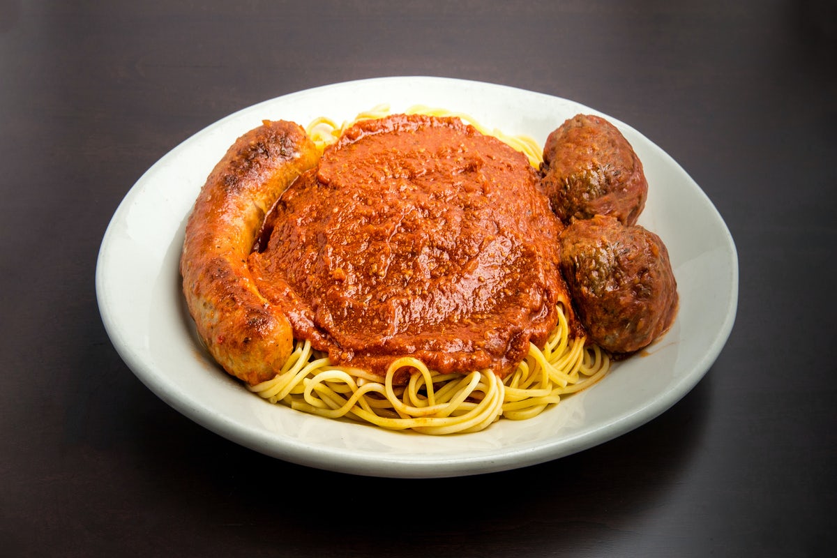 Order Meat Lover's Treat food online from Old Spaghetti Factory store, Chesterfield on bringmethat.com