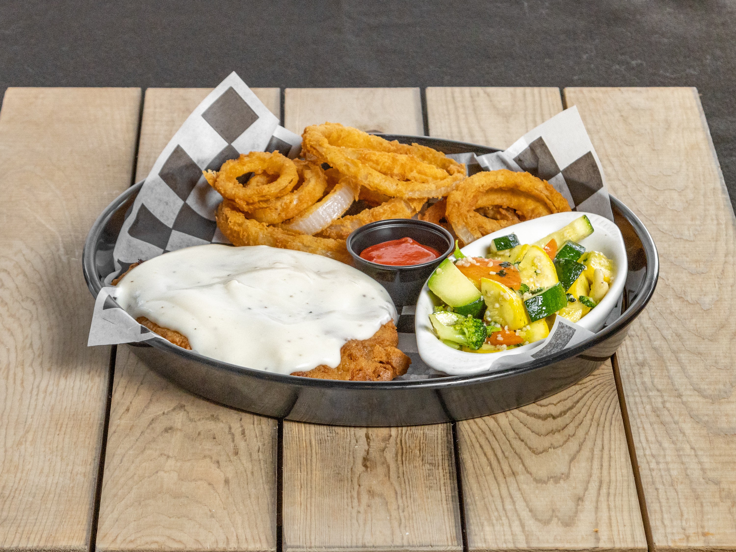 Order Country Fried Dinner food online from Toadies Bar And Grill store, Bedford on bringmethat.com