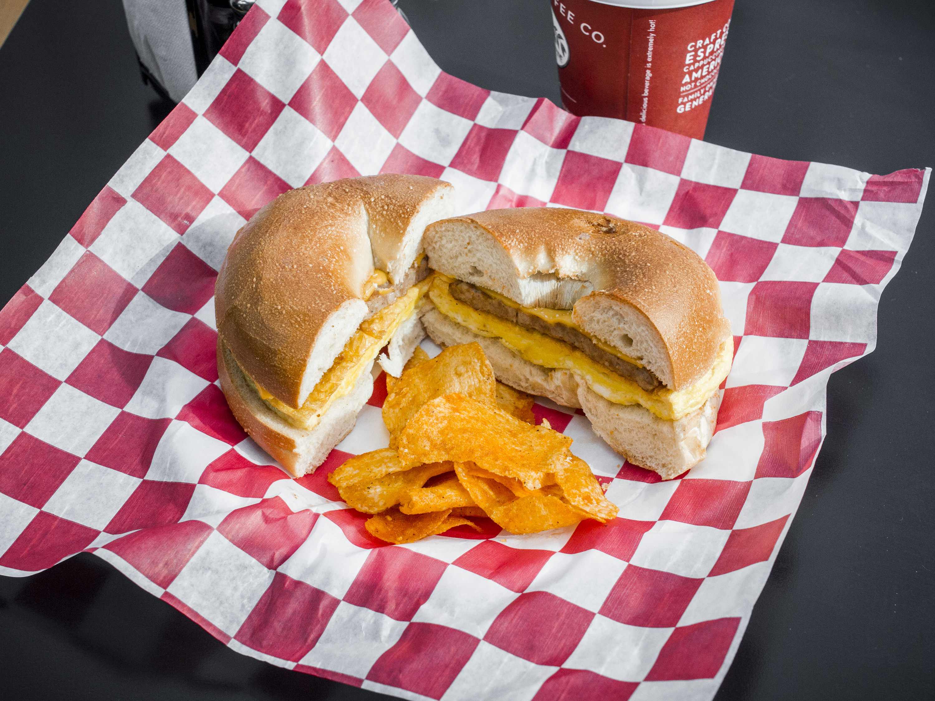 Order Sausage Egg and Cheese Sandwich food online from Sub Master store, Hoboken on bringmethat.com