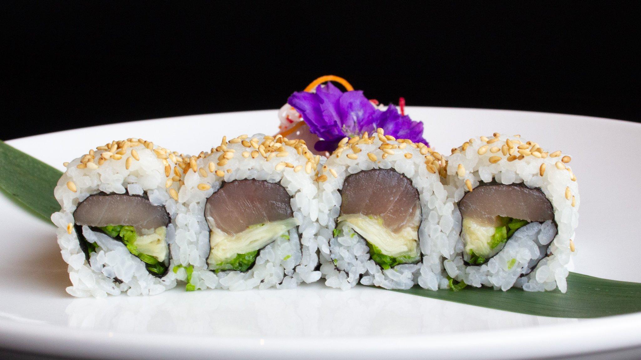 Order White Tuna Roll food online from Hapa Sushi Grill and Sake Bar Lodo store, Denver on bringmethat.com