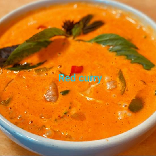 Order C5-Red Curry food online from Golden Thai Cuisine store, Orem on bringmethat.com