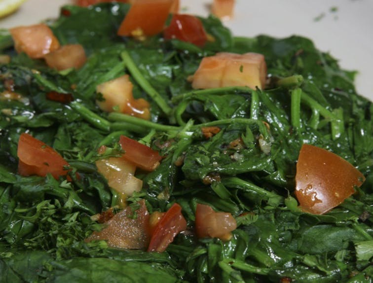 Order Sauteed Spinach - Appetizer food online from Napoli Pizza & Pasta store, Houston on bringmethat.com