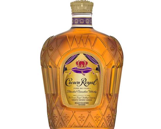 Order Crown Royal Deluxe, 1000 mL whiskey (40.0% ABV) food online from Brothers Wine & Liquor store, Copiague on bringmethat.com