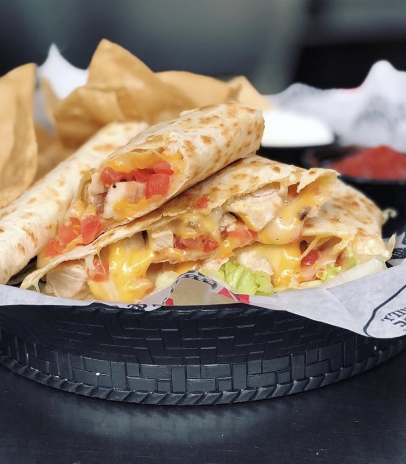 Order Monterey Chicken Quesadilla food online from Hurricane Grill & Wings store, Newburgh on bringmethat.com