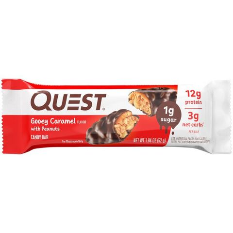 Order Quest Protein Candy Bar Gooey Caramel with Peanuts 1.84oz food online from 7-Eleven store, Solon on bringmethat.com