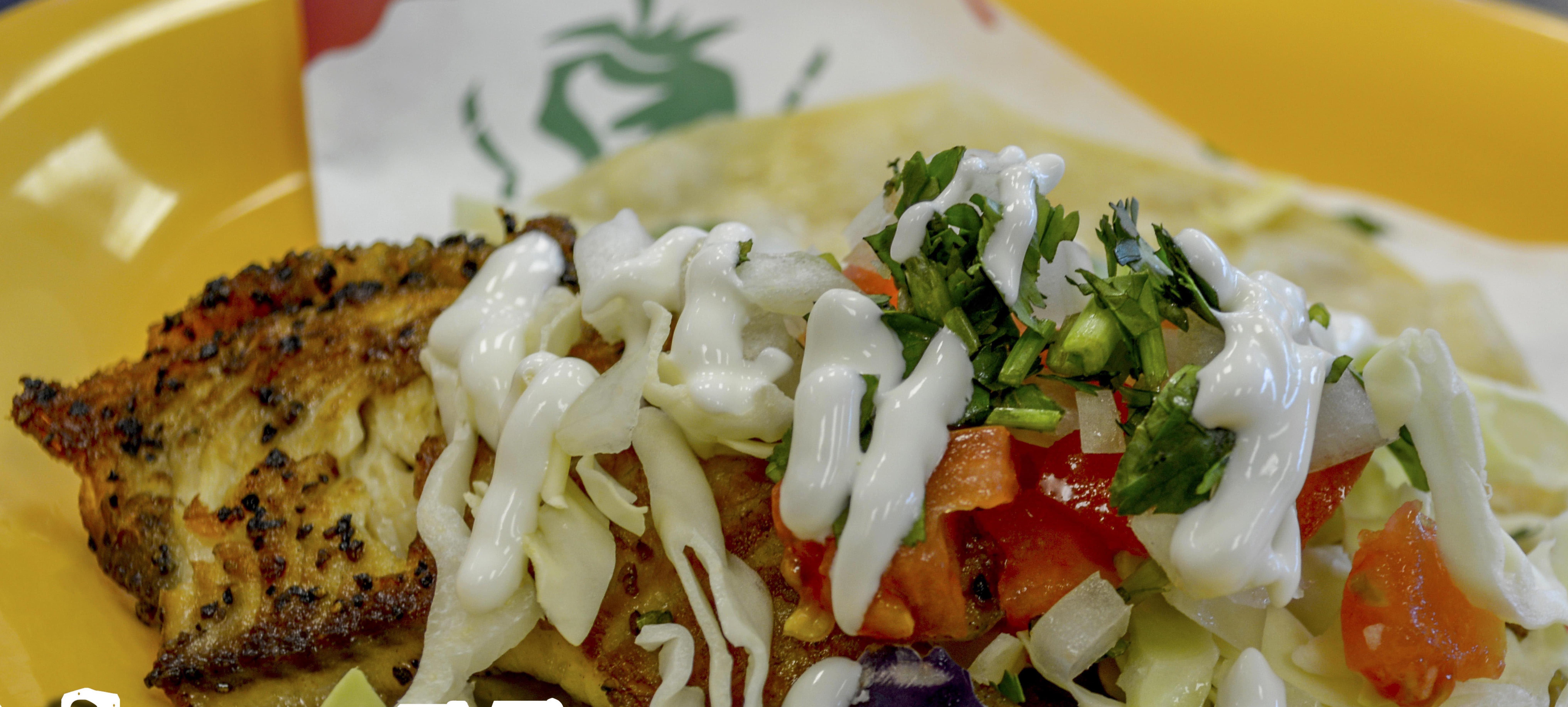 Order Baja Style Fish Taco  food online from Habaneros The Taco Revolution store, Arlington on bringmethat.com