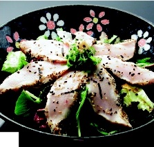 Order 5. Seared Albacore Salad food online from Yes Sushi store, Pasadena on bringmethat.com