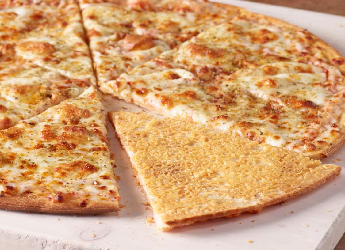 Order Deluxe Cheese Crispy Parm Pizza food online from Papa Johns store, Garfield Heights on bringmethat.com