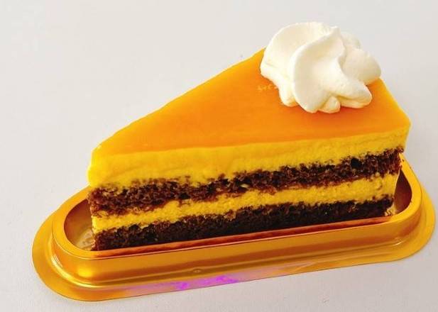 Order Mango Mousse Cake food online from Qlicious Bubble Tea & Pastries store, Liberty on bringmethat.com