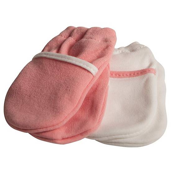 Order Safety 1st® 2-Pack Cotton No Scratch Mittens in Pink food online from Bed Bath & Beyond store, Walla Walla on bringmethat.com