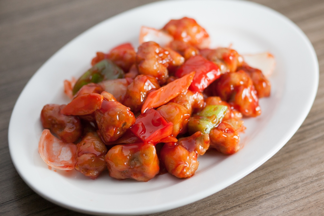 Order Sweet 'n Sour Chicken food online from "Golden Dragon Chinese Restaurant " store, Elk Grove on bringmethat.com