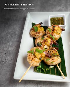 Order Grilled Shrimp food online from Cha Yen Thai Cookery store, Watertown on bringmethat.com