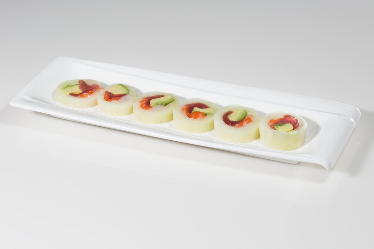 Order Tricolor Naruto Roll food online from Kashi Japanese - Stamford store, Stamford on bringmethat.com