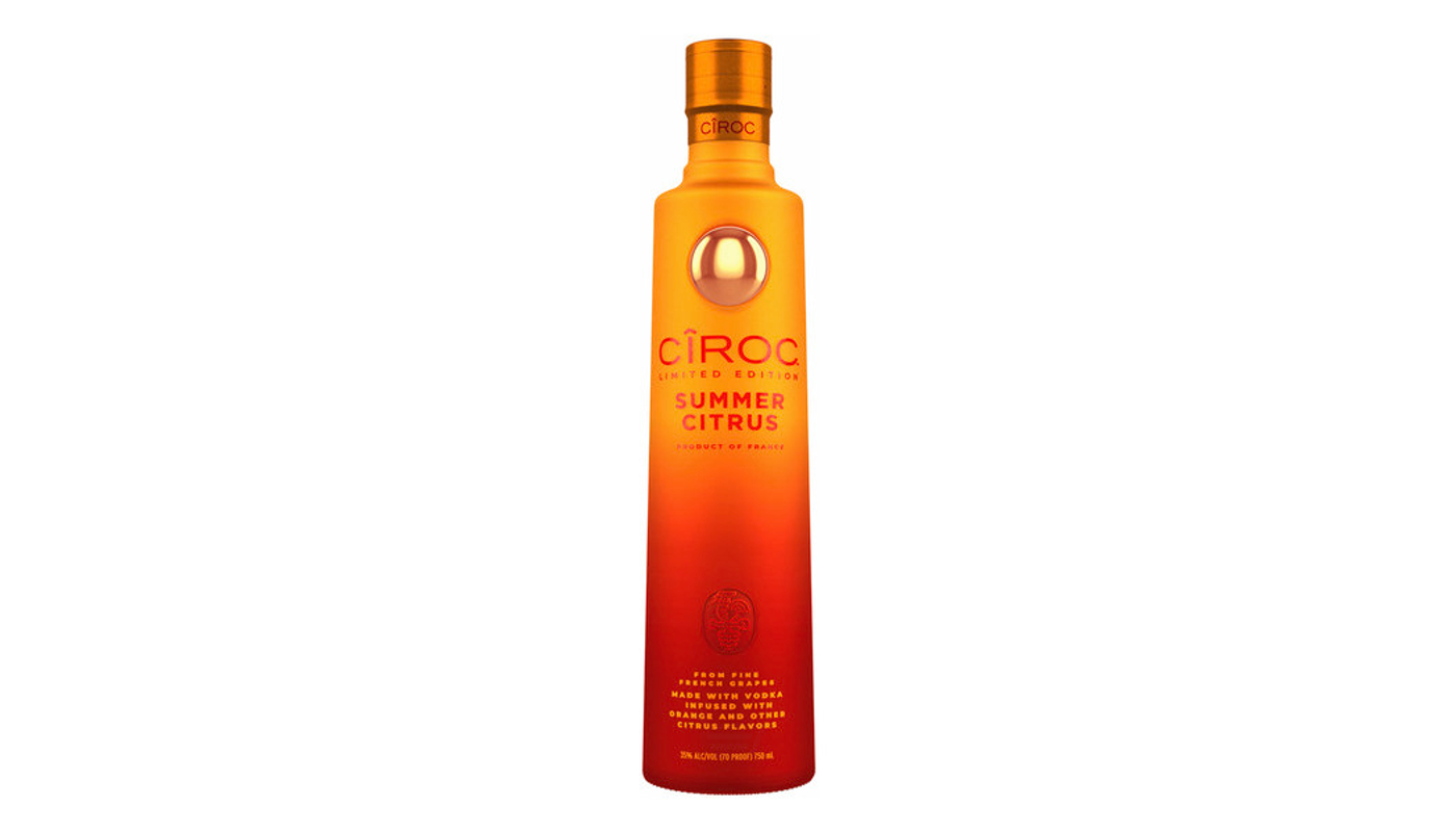 Order Ciroc Limited Edition Summer Citrus Vodka 750mL food online from Dimension Liquor store, Lake Forest on bringmethat.com