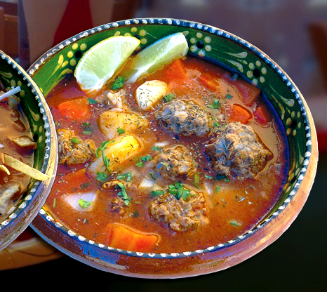 Order Albondigas (Meat Ball)- Soup of the Day - Thurs. Fri. Sat. Sun. food online from Taco Plus store, Los Angeles on bringmethat.com