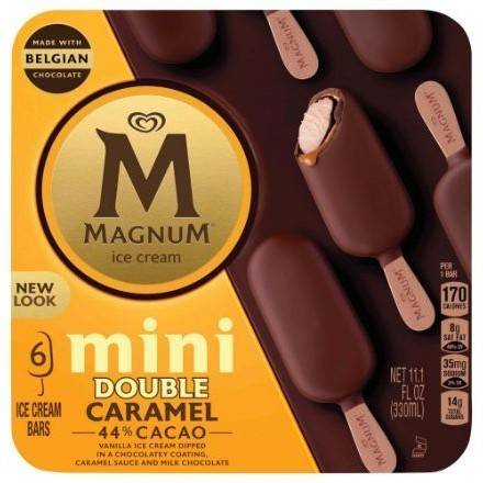 Order Magnum Mini Double Caramel (6 bars) food online from 7-Eleven By Reef store, Marietta on bringmethat.com