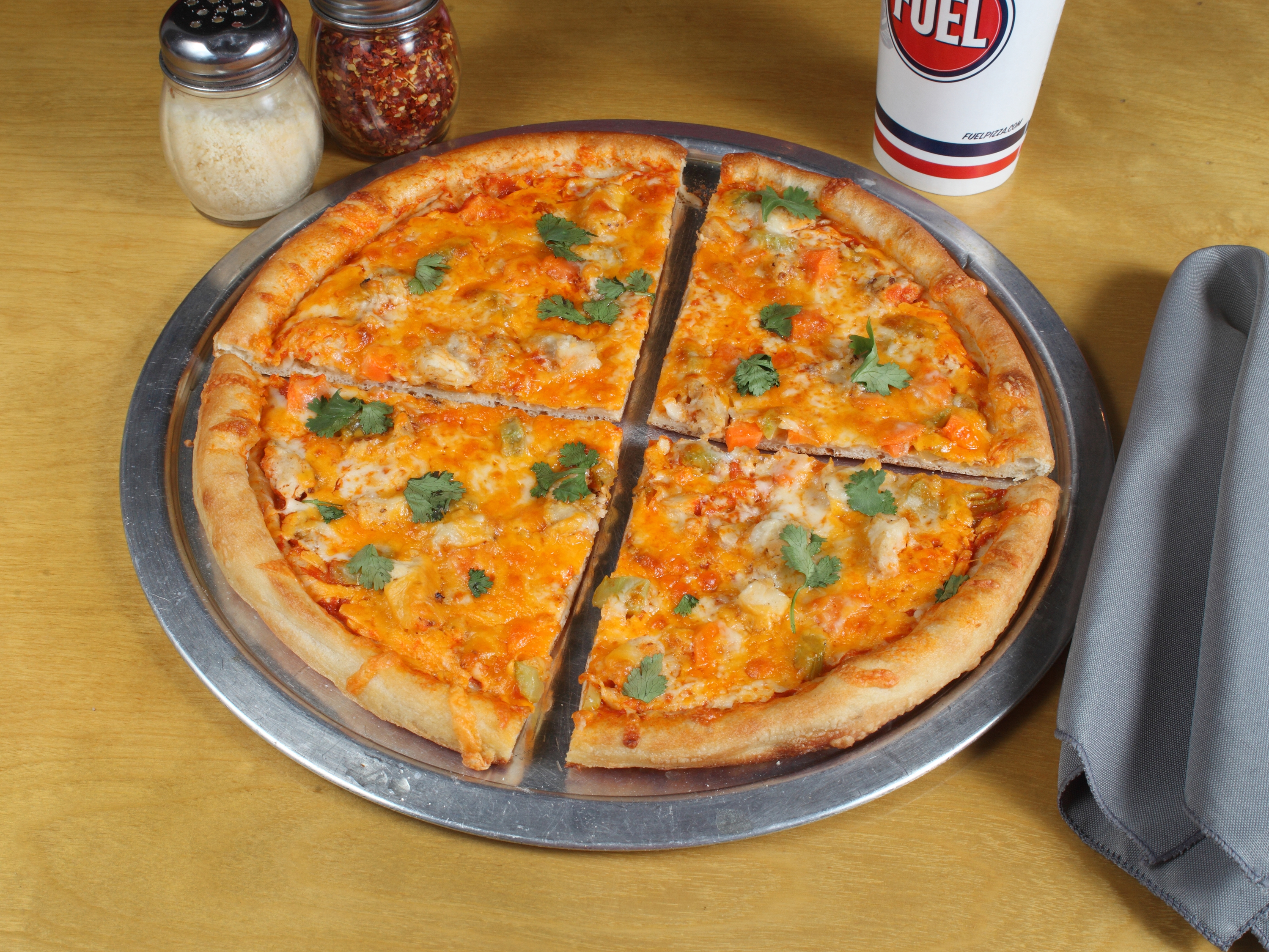 Order 12" Buffalo Chicken food online from Fuel Pizza store, Charlotte on bringmethat.com