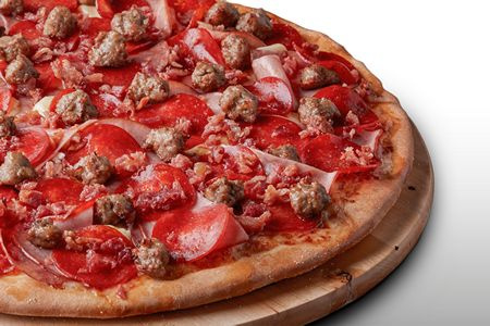Order All Meat Pizza food online from Pizza Guys store, Antioch on bringmethat.com