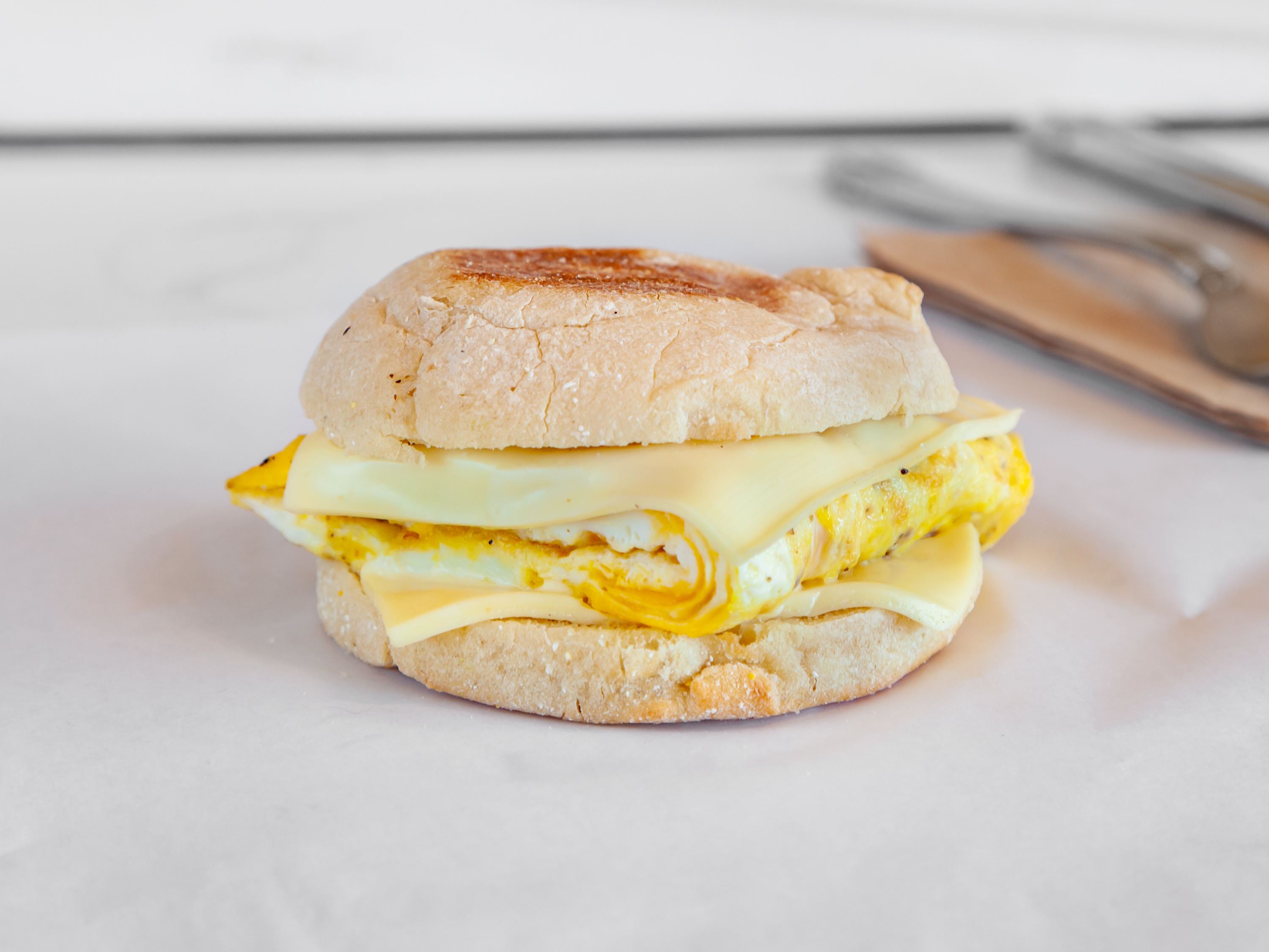 Order Egg and Cheese Sandwich food online from Burlap Coffee store, Oakland on bringmethat.com