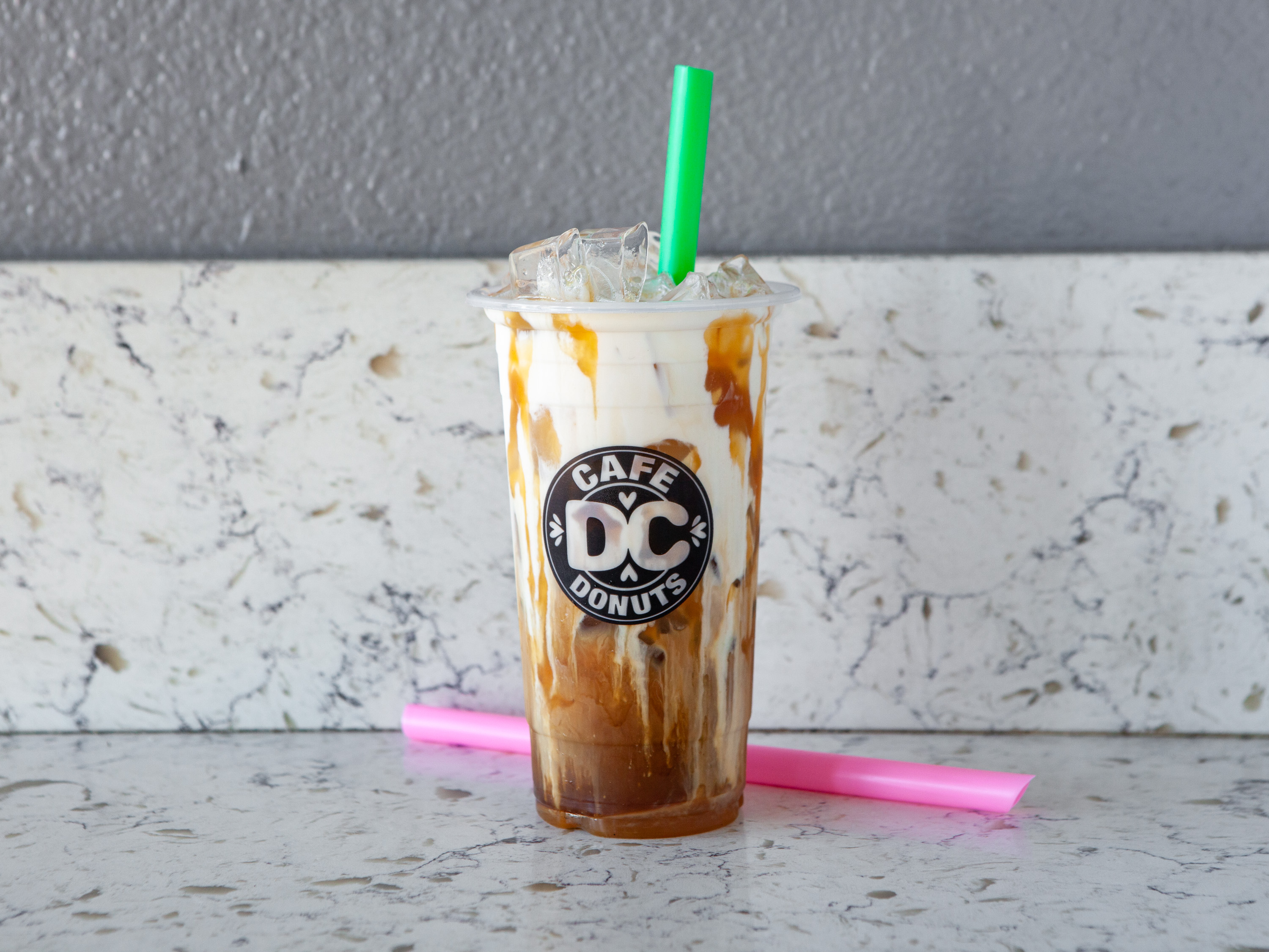 Order Caramel Macchiato food online from Dc Cafe Donuts store, Reseda on bringmethat.com
