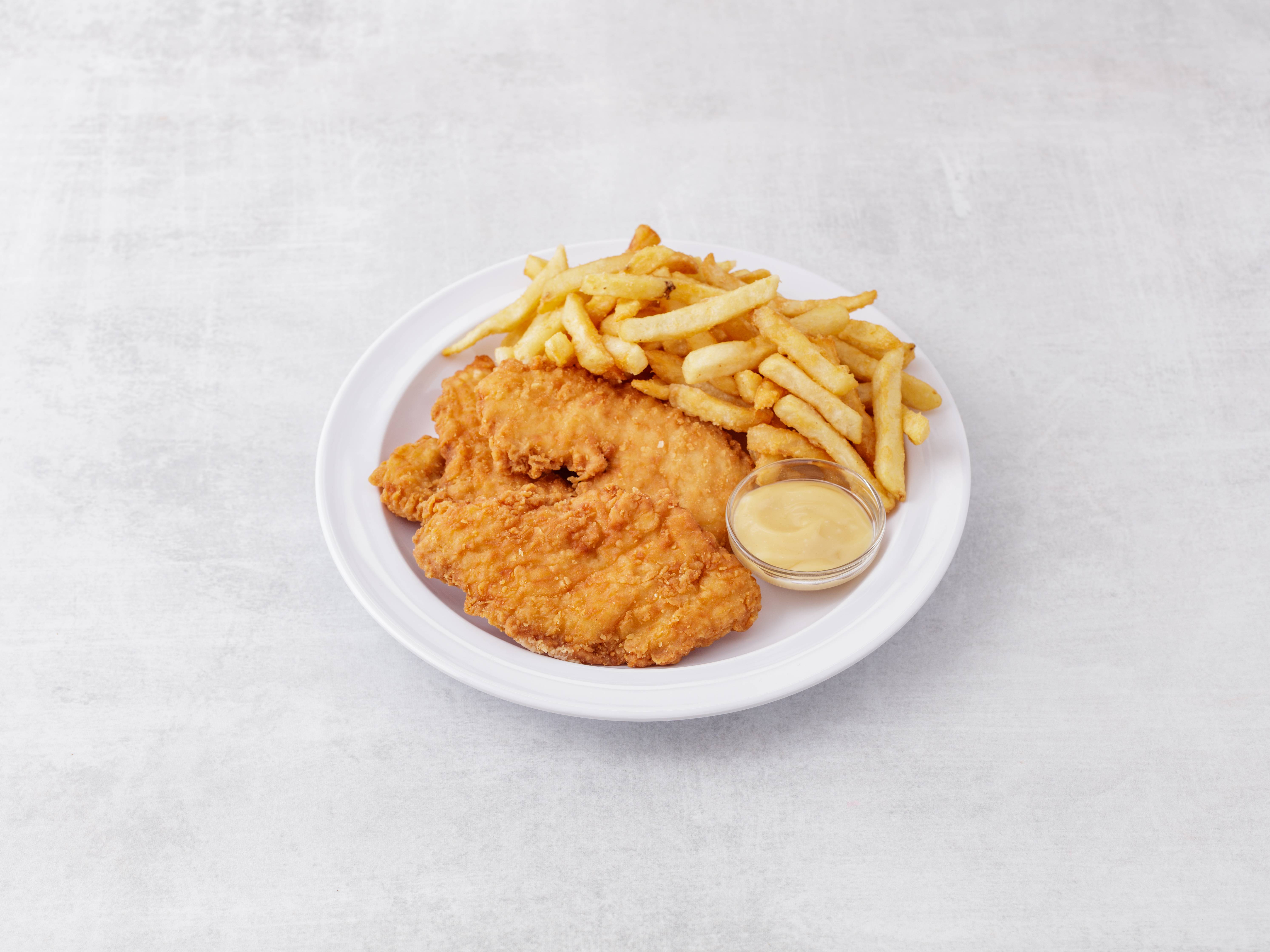 Order Chicken Fingers with Fries food online from Palermo Pizzeria & Family Restaurant store, Whippany on bringmethat.com