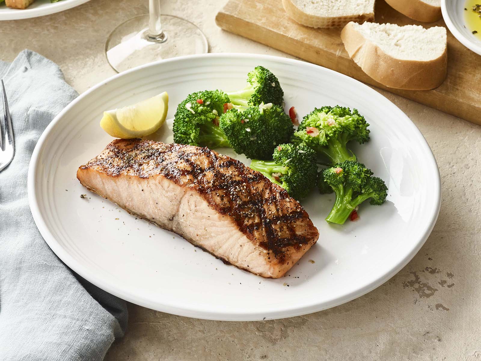 Order Simply Grilled Salmon* food online from Carrabba's Italian Grill store, Scottsdale on bringmethat.com