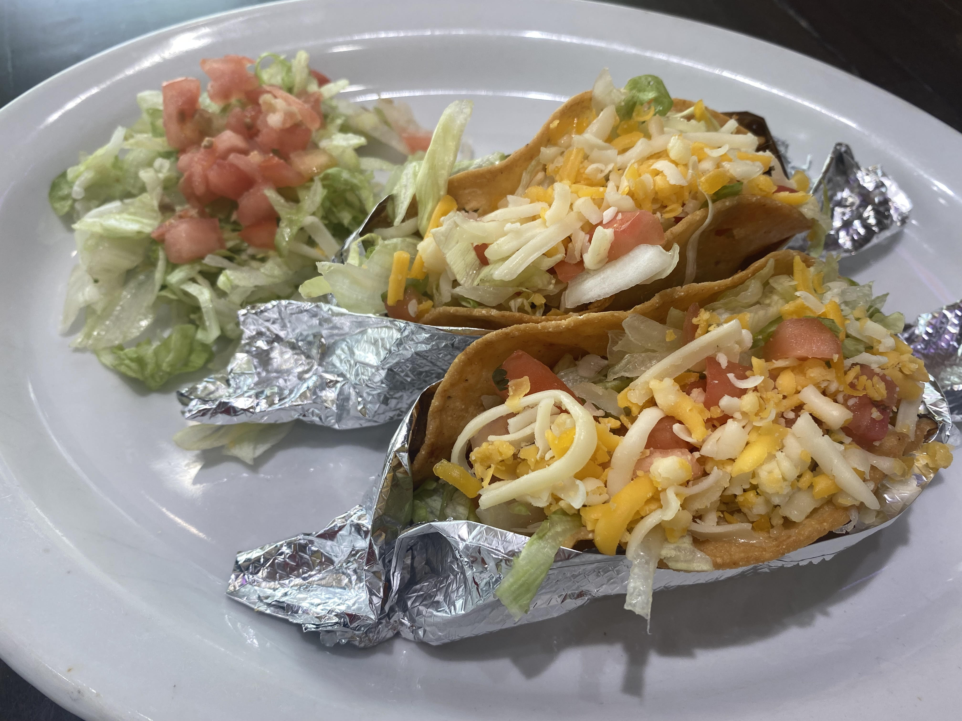 Order Two Fried Tacos QB food online from Don Juan Mexican Grill store, Glendale on bringmethat.com