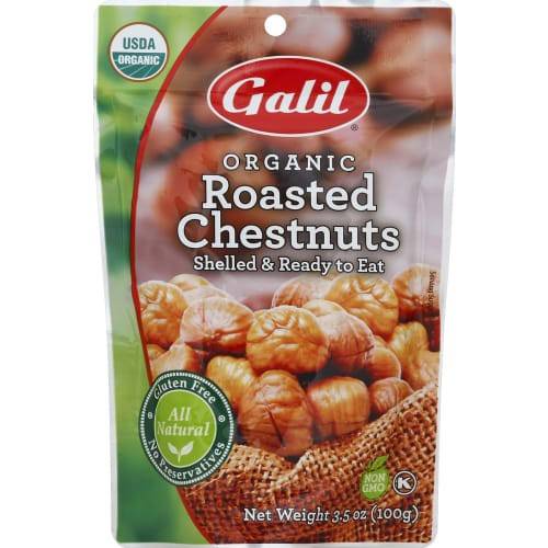 Order Galil · Organic Roasted Chestnuts (3.5 oz) food online from Shaw's store, Warwick on bringmethat.com