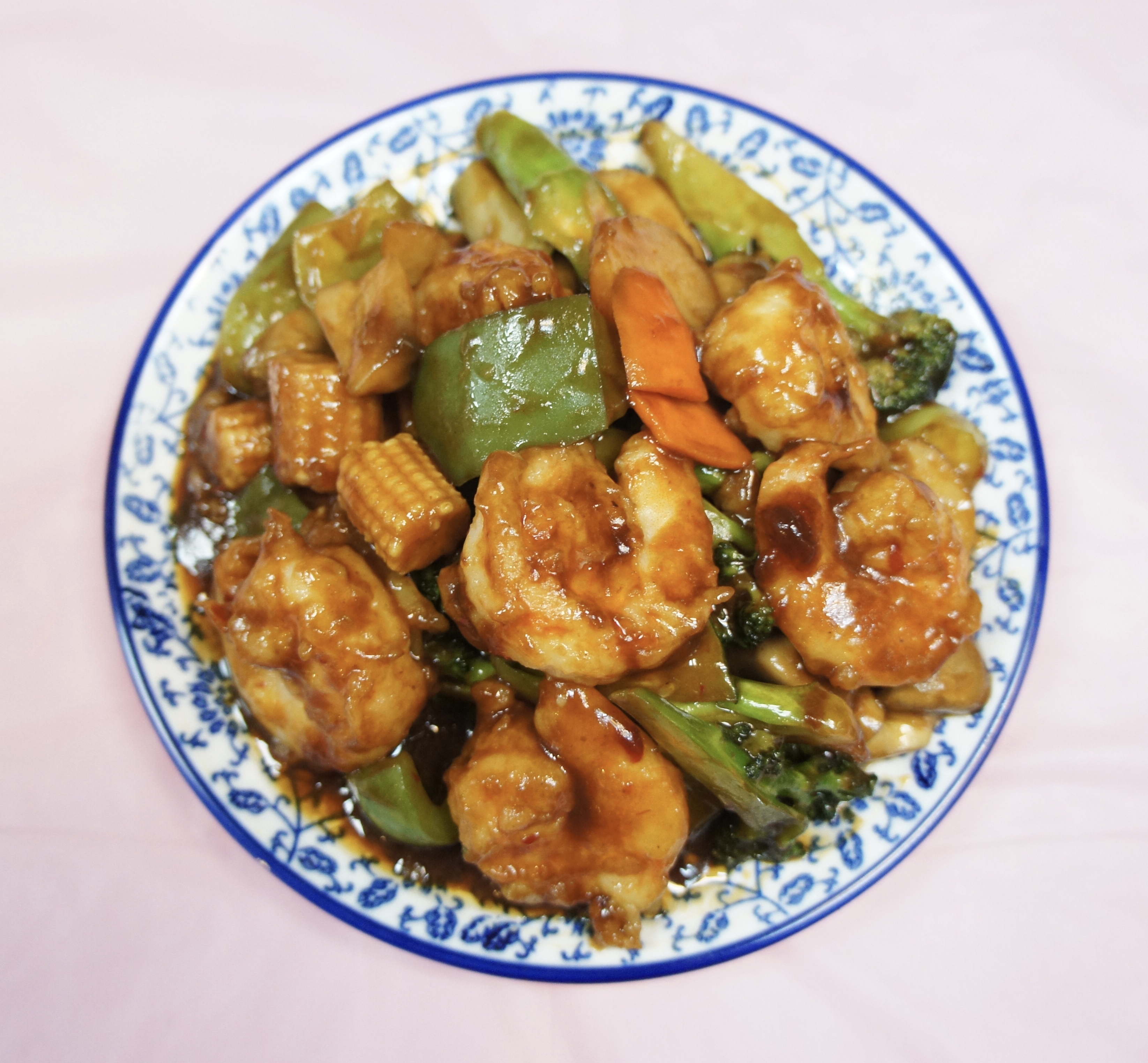 Order C17. Hunan Shrimp (spicy) food online from Zhengs China Express store, Randallstown on bringmethat.com