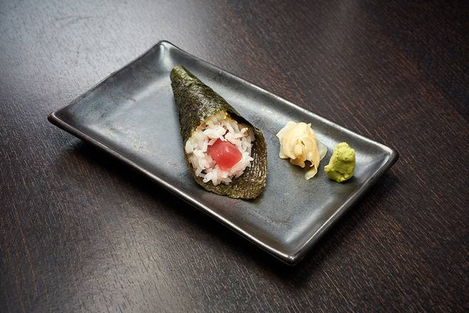 Order TUNA HAND ROLL food online from RA Sushi store, Leawood on bringmethat.com