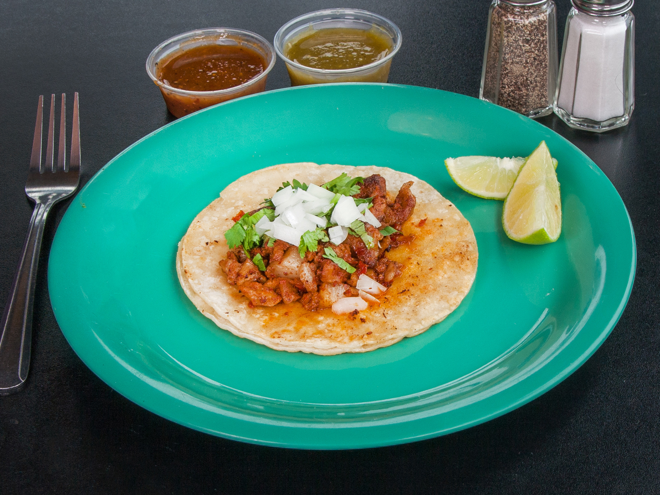 Order Al Pastor Taco food online from Taqueria Los Comales store, Burbank on bringmethat.com