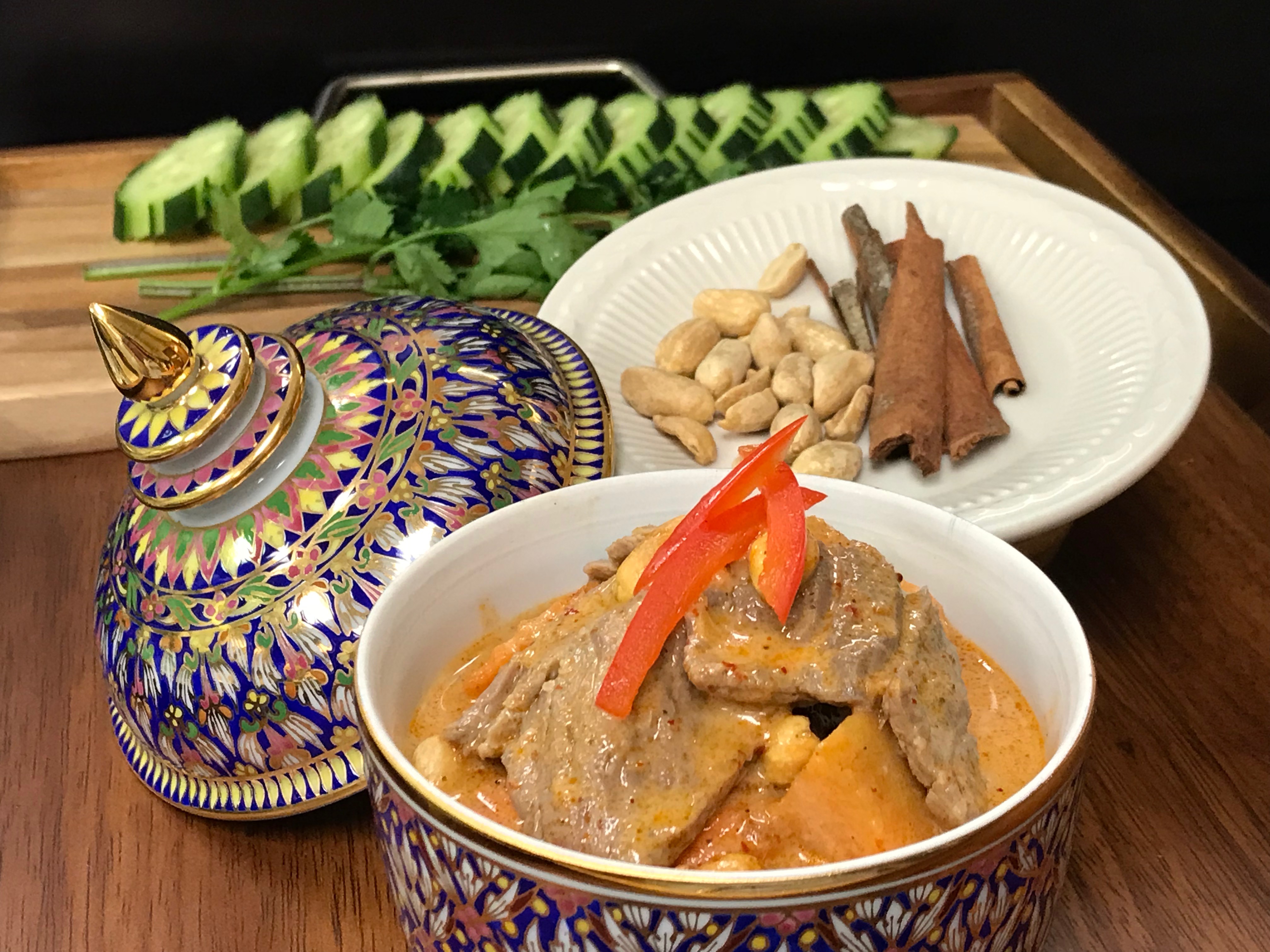 Order Massaman Curry Dinner food online from Thai Amarin store, Newton on bringmethat.com