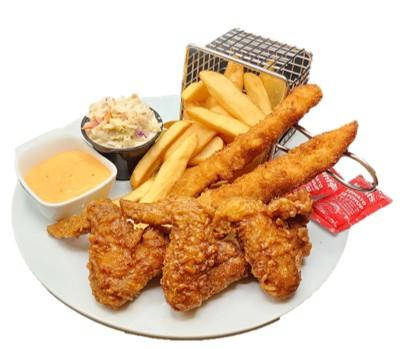 Order Special Plate - B # (3 Whole Wings) food online from Honey Dress Fried Chicken store, Torrance on bringmethat.com