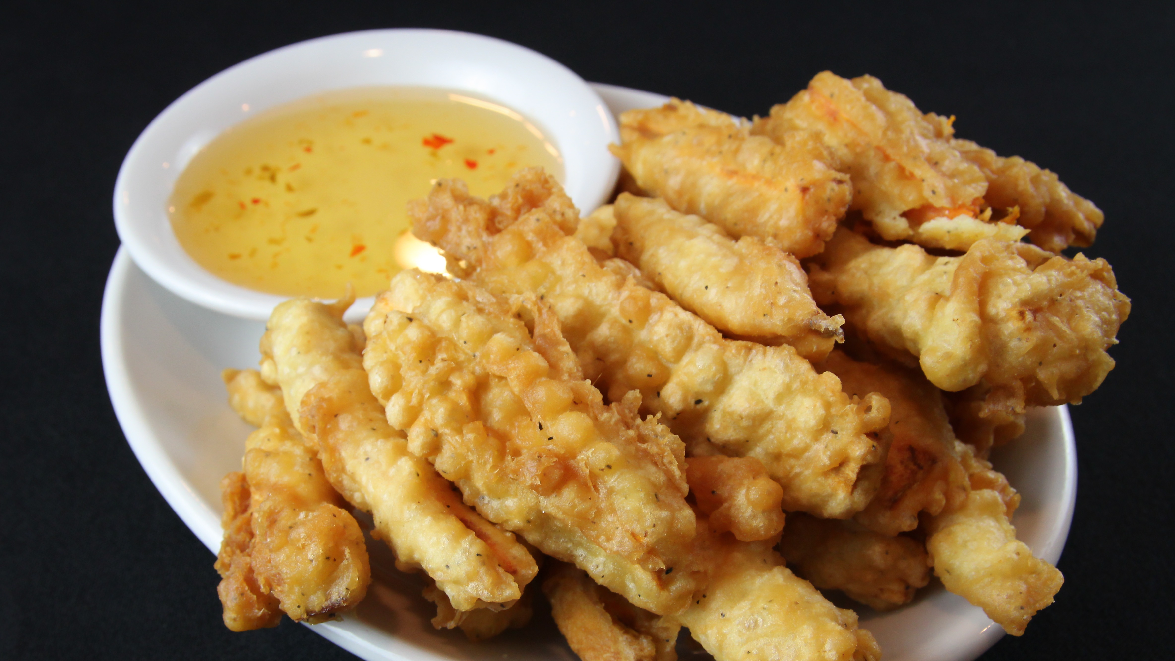 Order Tempura Sweet Potato Fries food online from Basil Thai Cafe store, Columbus on bringmethat.com