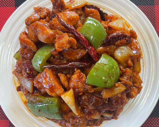 Order Spicy Diced Chicken  food online from Asian wok cafe store, Alexandria on bringmethat.com