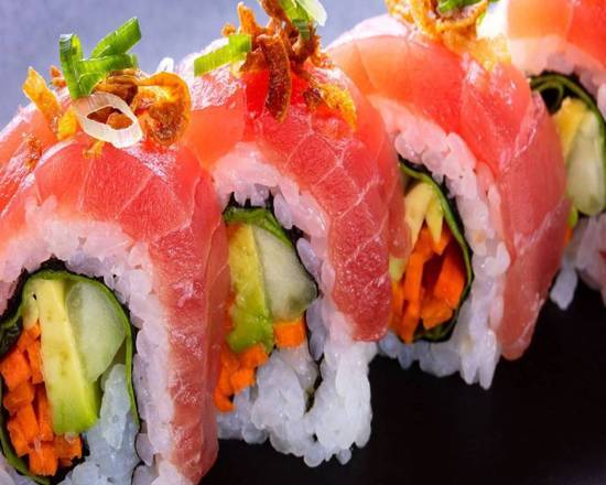 Order Veggie Tuna Roll (5 Pcs) food online from SushiStop Culver City store, Culver City on bringmethat.com