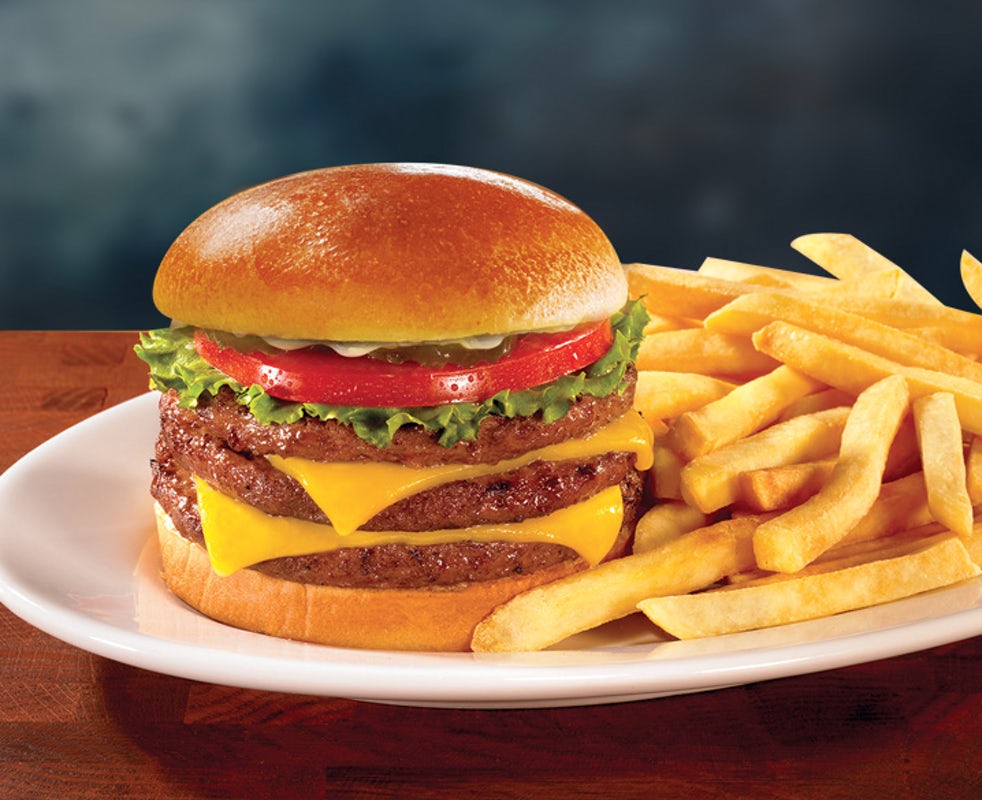 Order Triple HuddleBurger® food online from Huddle House store, Cairo on bringmethat.com