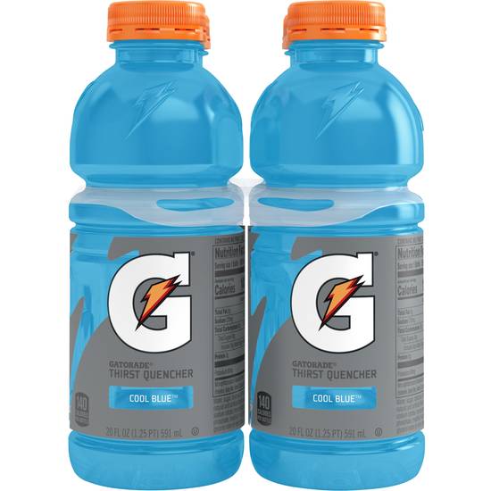 Order Gatorade Thirst Quencher, Cool Blue, 20 fl oz - 4 ct food online from Rite Aid store, Whitehall on bringmethat.com