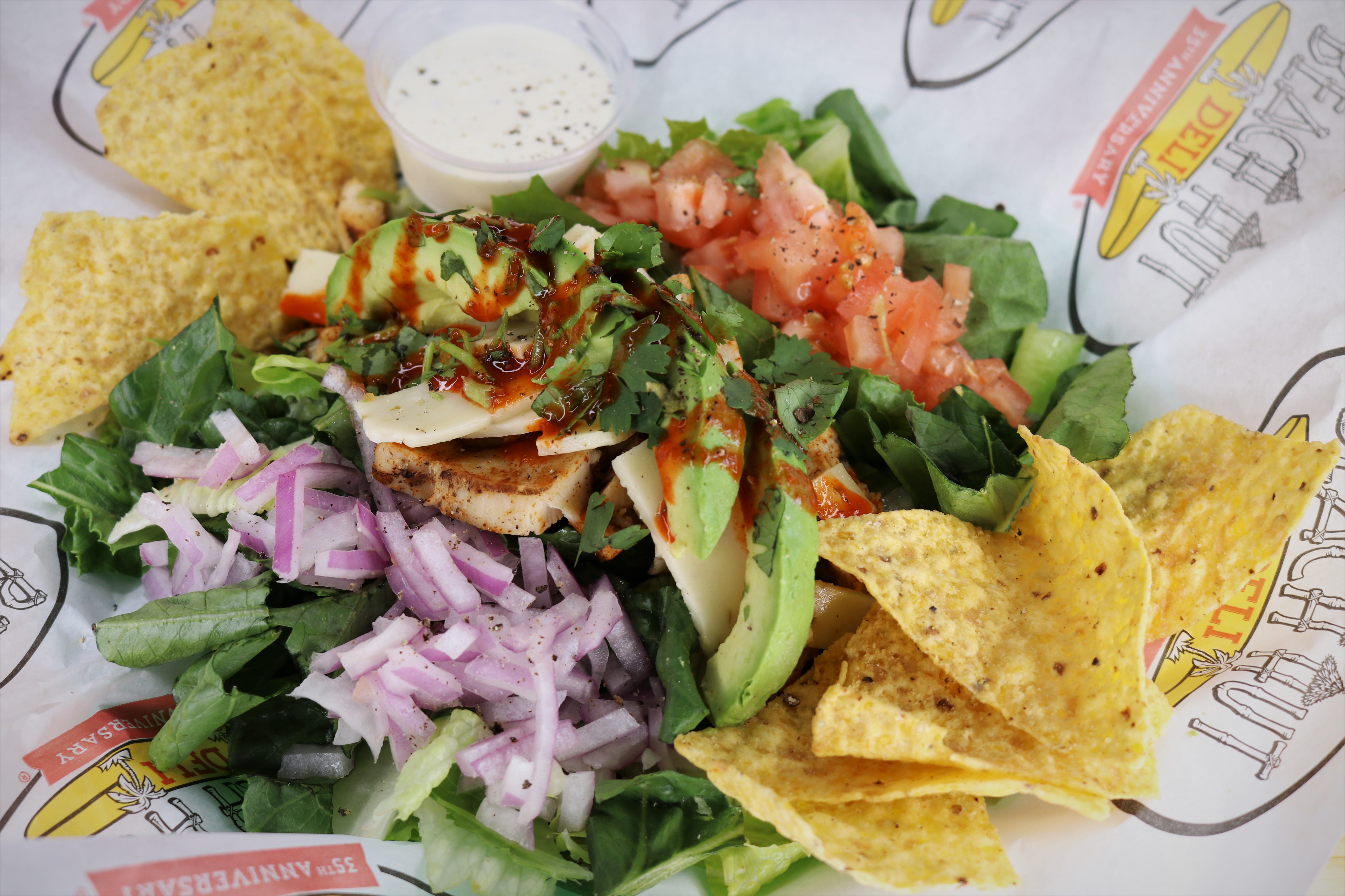 Order The Cabo Salad food online from Beach Hut Deli store, San Mateo on bringmethat.com