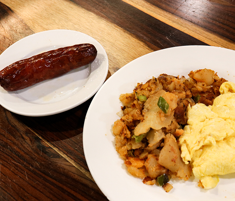 Order 3 Eggs Any Style with Sausage Link food online from Silver Spoon Diner store, Queens on bringmethat.com