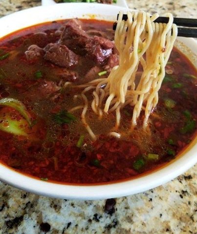 Order Sichuan Beef Noodle Soup food online from Noodle Q Home Style Fresh Noodles and Sushi store, Fresno on bringmethat.com
