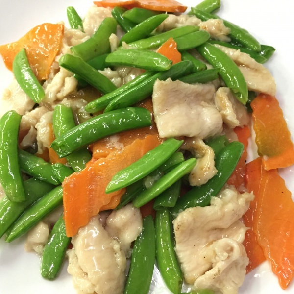 Order C12. Sugar Snap Pea Chicken food online from Mint chinese and thai cuisine store, Chamblee on bringmethat.com