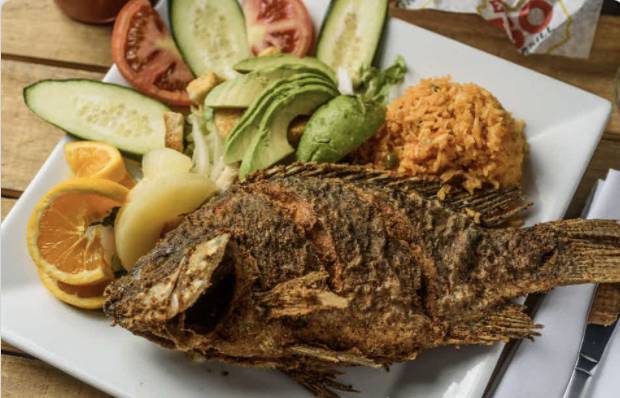 Order 107. Whole Fried Fish (Mojarra) food online from El Paso Mexican Grill - Baton Rouge store, Baton Rouge on bringmethat.com