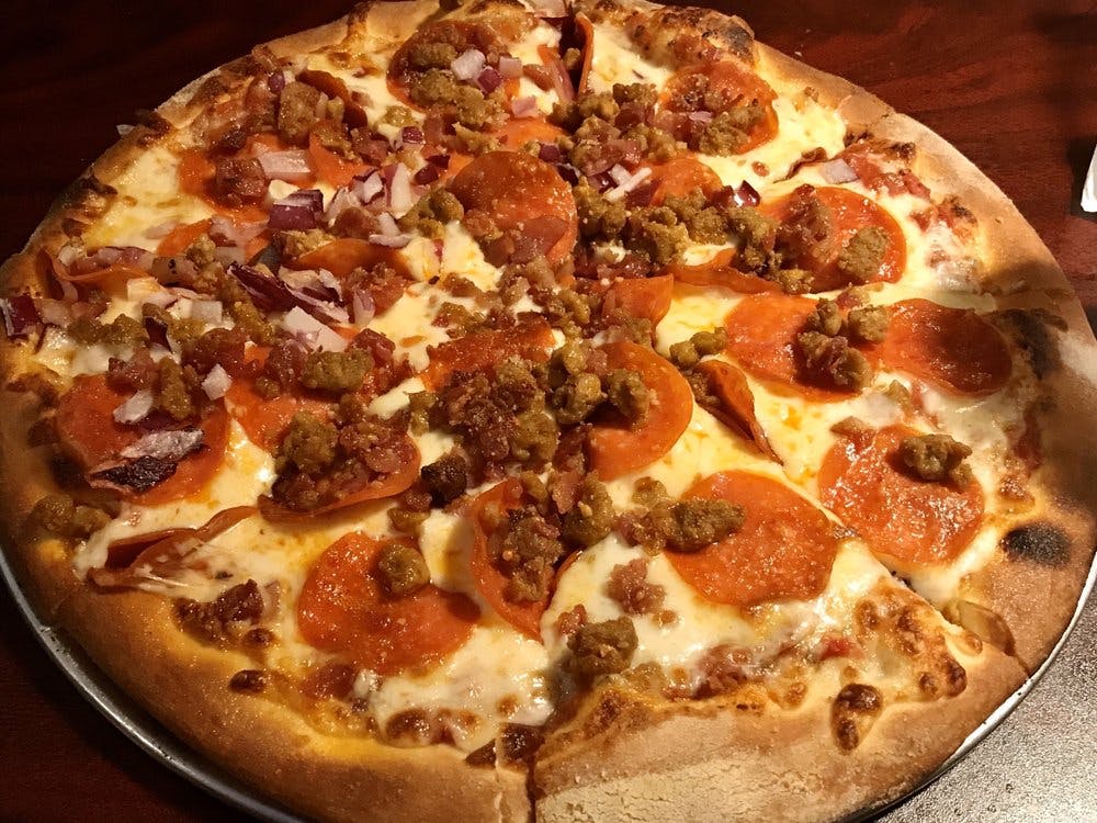 Order Meat Lover Pizza - 12'' food online from Cap Pizza & Tap House store, Sacramento on bringmethat.com