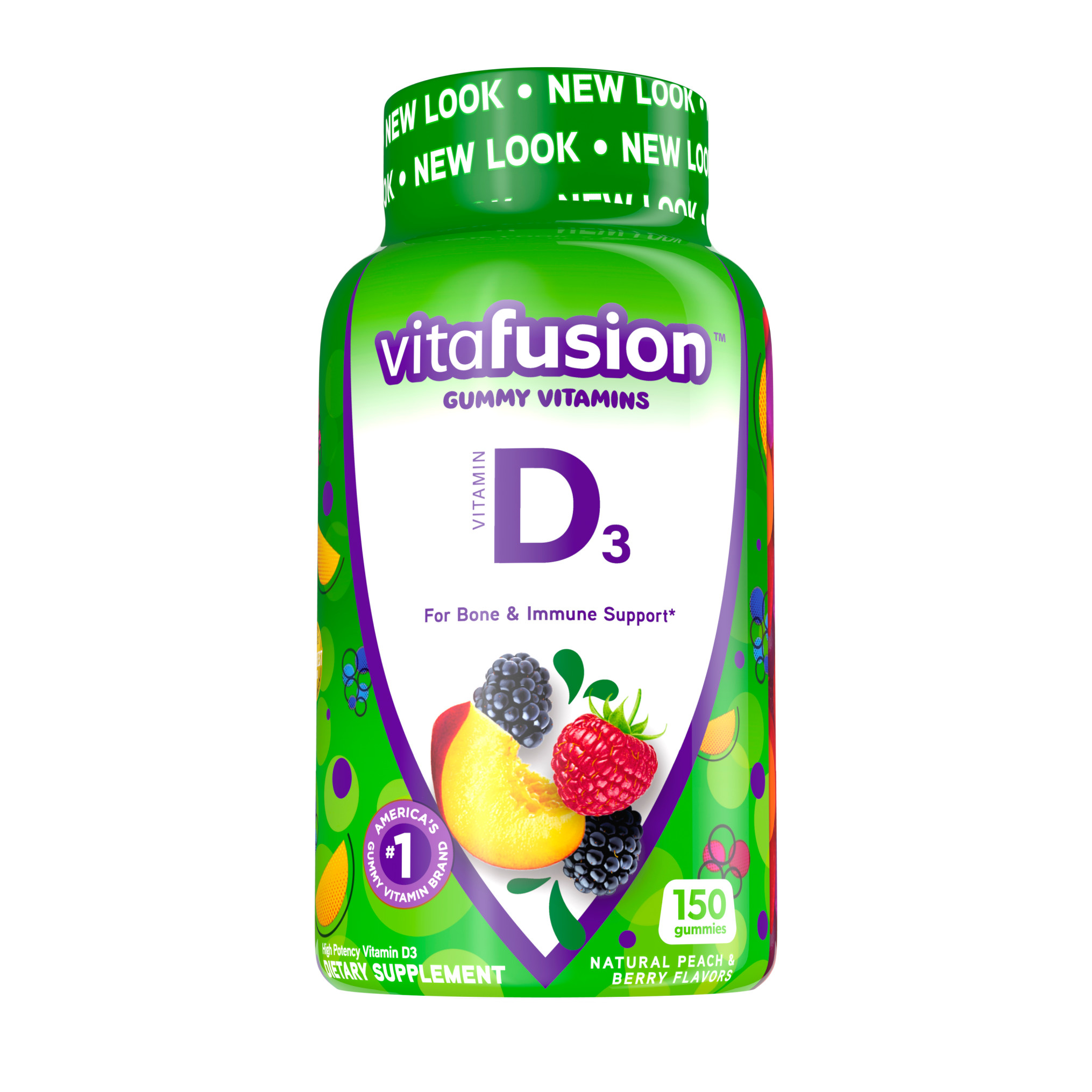 Order Vitafusion Vitamin D3 Gummies for Adults, Assorted Flavors, 2000IU - 150 ct food online from Rite Aid store, ELMIRA on bringmethat.com