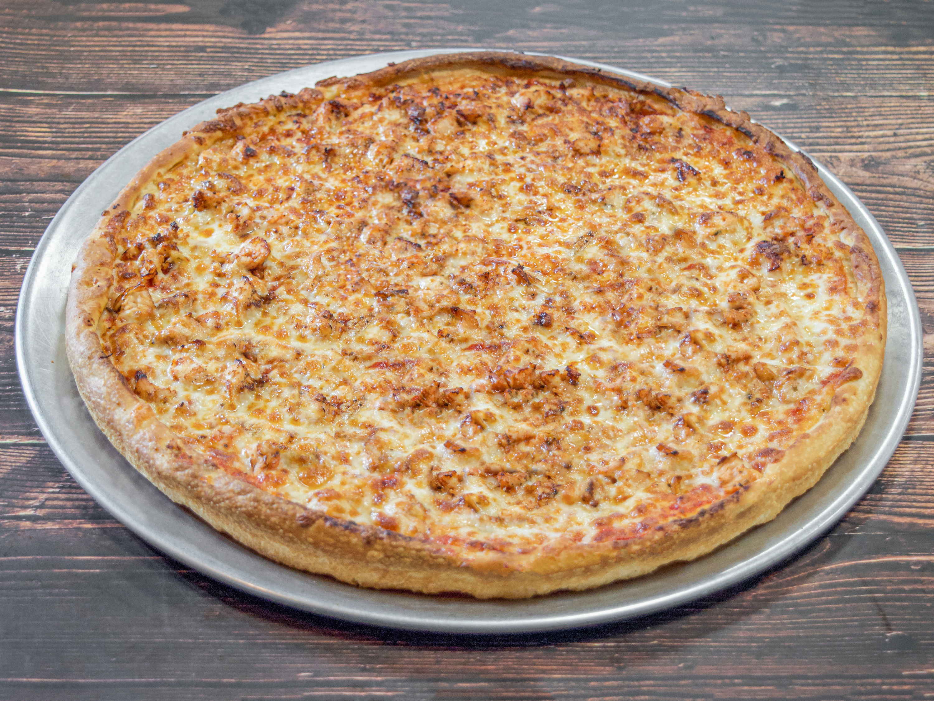 Order Small Grilled Chicken Pizza food online from Nick Pizza store, Quincy on bringmethat.com