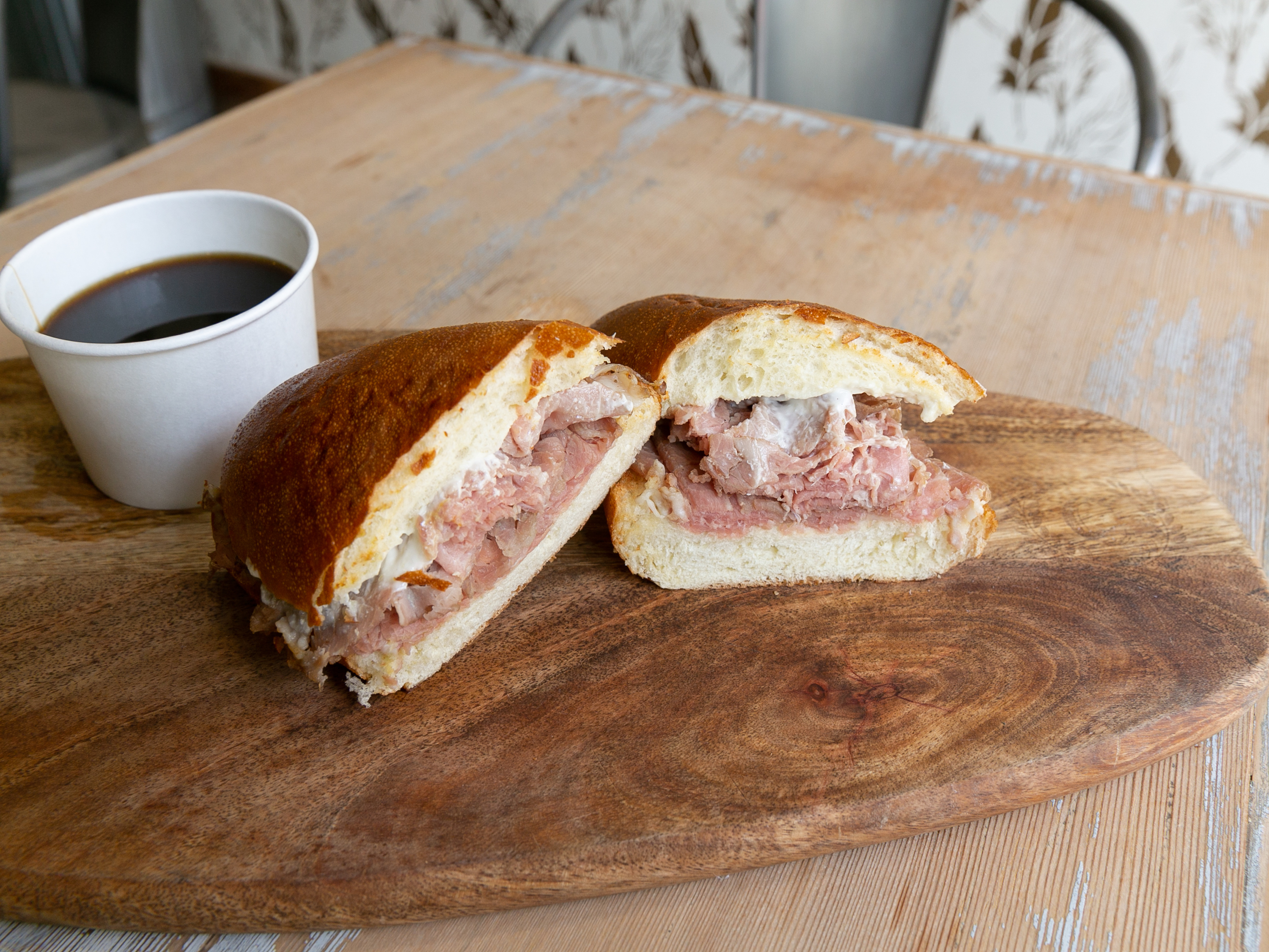 Order The Finest French Dip Sandwich food online from The Cheese Shop store, Costa Mesa on bringmethat.com