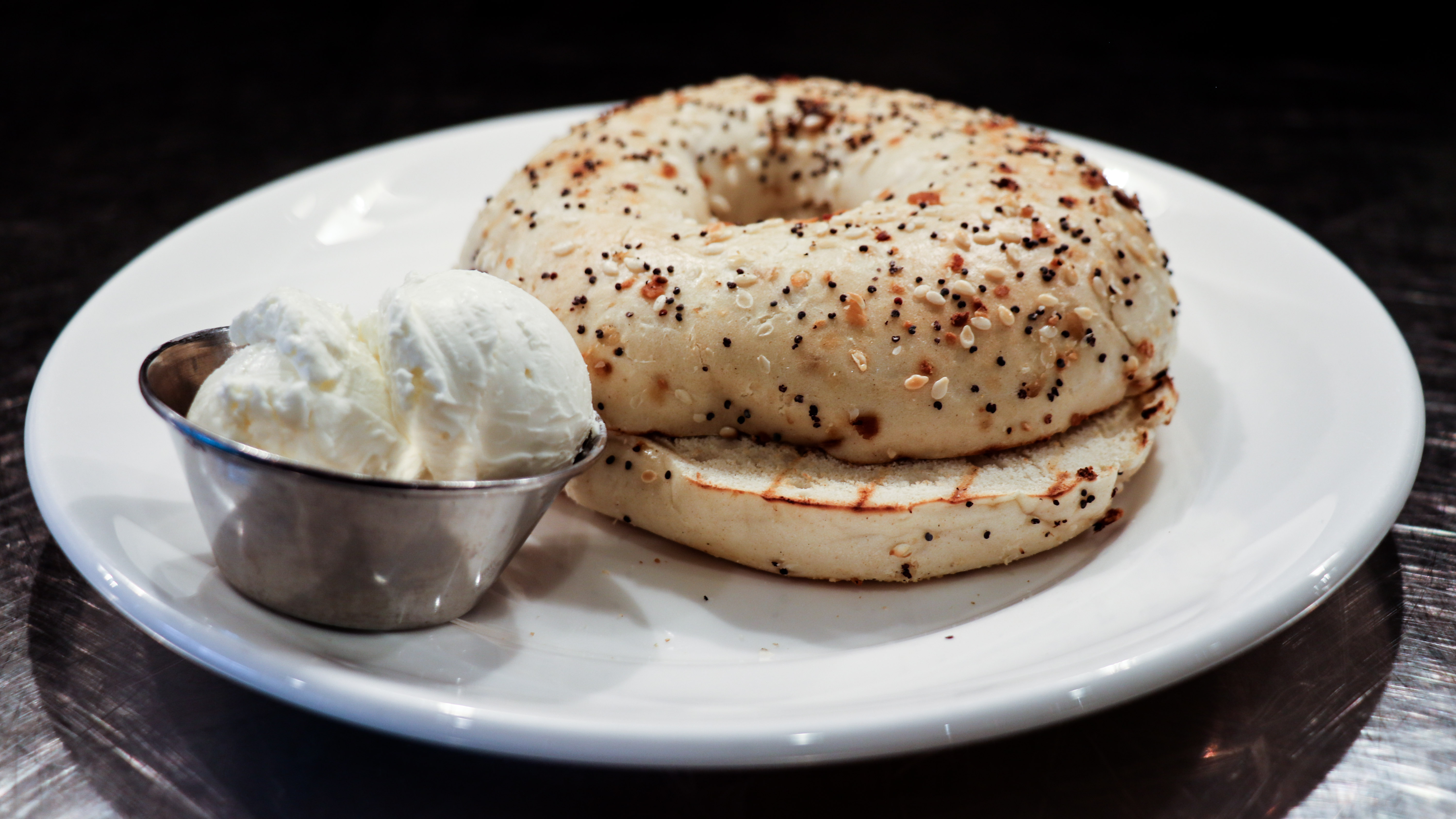 Order Bagel & Cream Cheese food online from Yolk Sundance Square store, Fort Worth on bringmethat.com