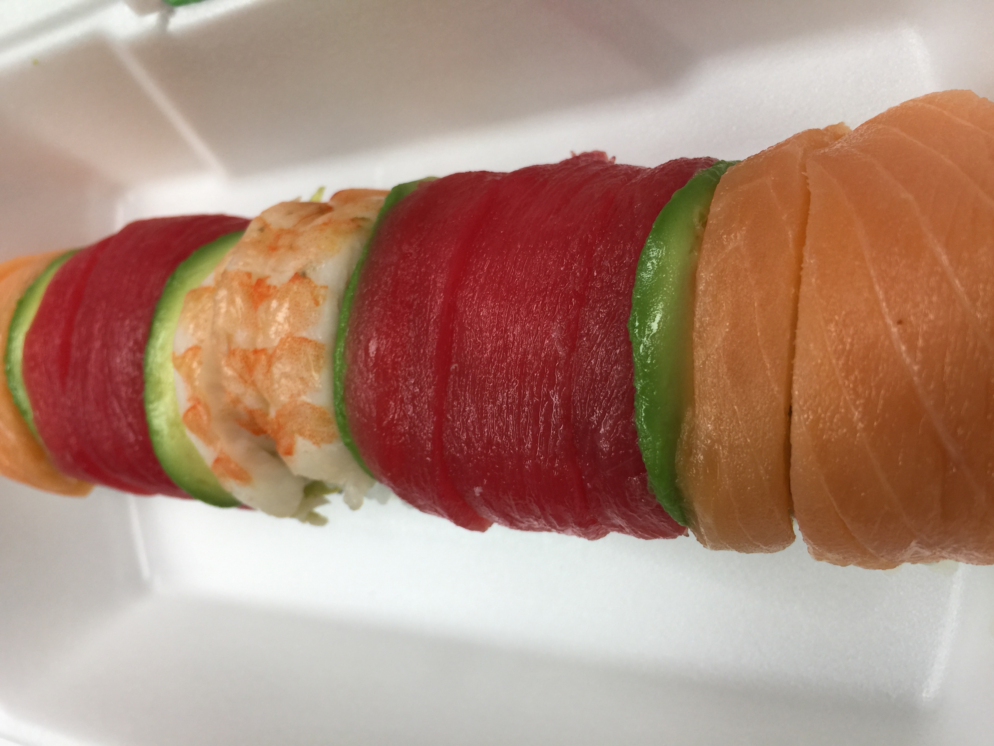 Order Rainbow roll food online from Lee Sushi store, Sandy on bringmethat.com