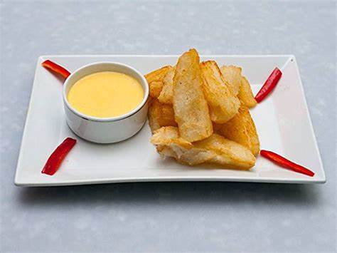 Order Crispy Yuca & Huancaina Sauce food online from My Apartment store, Bayonne on bringmethat.com